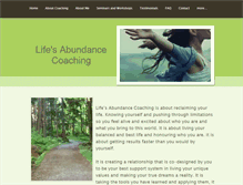 Tablet Screenshot of lifesabundancecoaching.com